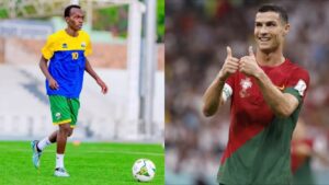 Umukinnyi ukiri muto wahawe mu ikipe y’igihugu Amavubi yatangiye igeragezwa mu ikipe y’i Burayi yareze Cristiano Ronaldo