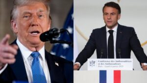 Perezida Macron w’ Ubufaransa mu bwoba bw’impinduka zishobora guterwa na Trump w’ America
