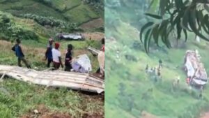 Hamenyekanye umubare w’abahitanywe n’impanuka ya bisi nini yari itwaye abagenzi 51 bava i Kigali berekeza i Musanze aho yarenze umuhanda igwa mu kabande nko muri metero 800