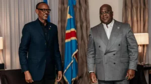 Mubyishimo byinshi Tshisekedi asohoye  itangazo nyuma yo guhura na Kagame