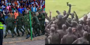 FIFA yabijemo: Nyuma yuko abasirikare bagaragaye muri stade Umuganda bafite udushoka byatumwe umukozi wa FIFA akebura FERWAFA ku myitwarire y’ababa bafana ku mukino wa Marine FC na Rayon Sports