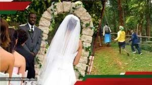 Umugabo wari uri mu bukwe bwe n’umugeni yasohotse yiruka kibuno mpamaguru arahunga
