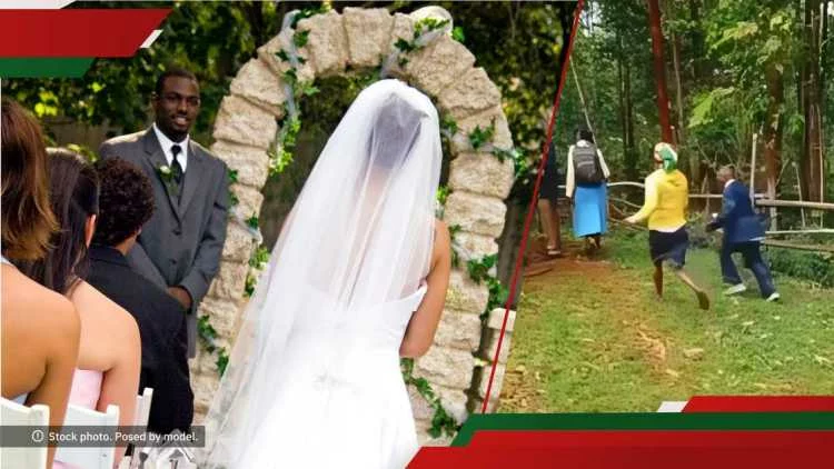 Umugabo wari uri mu bukwe bwe n’umugeni yasohotse yiruka kibuno mpamaguru arahunga