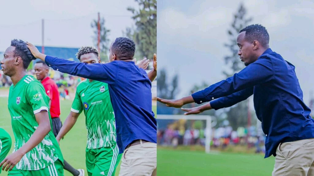 Rugaju atewe mpaga rugikubita! Reagan Rugaju winjiye mu mwuga wo gutoza, yashatse gutegura maze biramenyekana none ikipe atoza igiye guterwa mpaga irushanwa rikiri ribisi – AMAFOTO