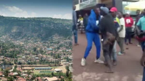 I Kigali Abanyerondo 2 bambaye sevire bahuye n’umusore uri gucuruza ibiraha baramuterura badimba hasi batazi ko hari uri kubafata amashusho – VIDEWO