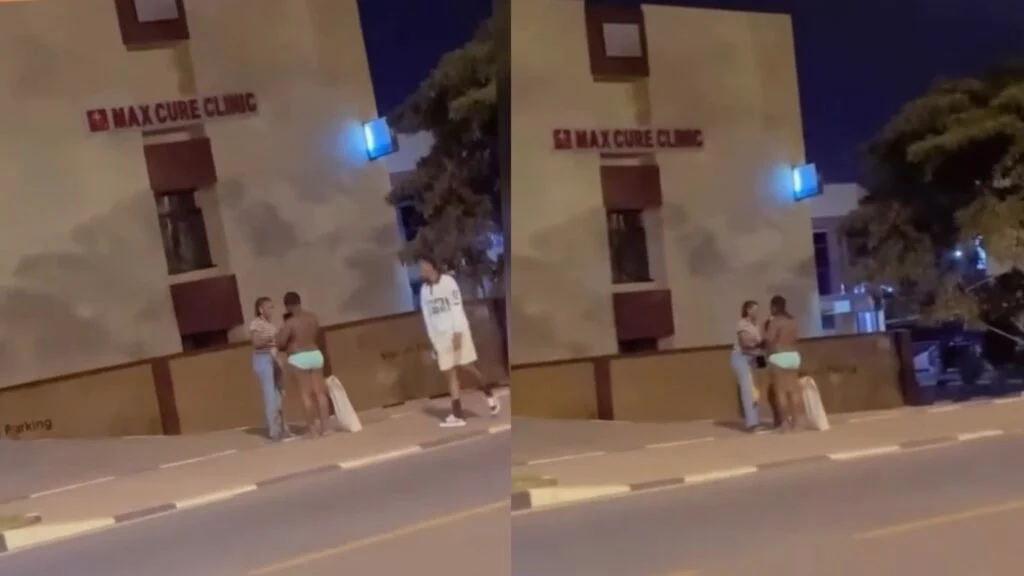 Kigali bikomeje kuba ibibazo gusa: Umukobwa yagaragaye ku ka rubanda mu muhanda yambaye ubusa – VIDEWO