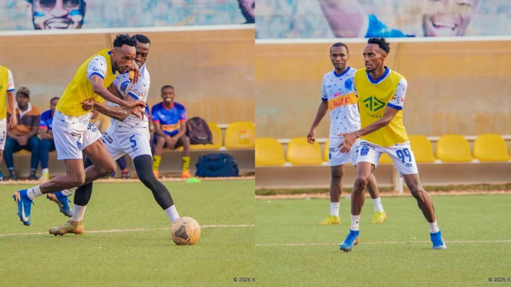Rivaldo yagaragaye mu myitozo ya Rayon Sports