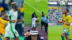 Nyuma yuko Niyomugabo Claude avunnye Victor Osman mu kibuga yahise anamusanga hanze y’ikibuga amukorera igikorwa gitunguranye cyane – VIDEWO