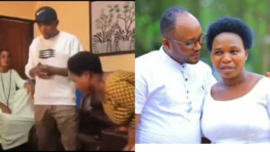 Ibintu Theo Bosebabireba n’umugore we bakoreye imbere y’abashyitsi bari baje kubasura ni ikimenyetso kigaragaza uburyo ingo zirara zishya bwacya zikazima ndetse nyuma y’uko abashyitsi batashye bakaba basigaye baserera-Videwo