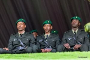 Bucura wa Perezida Kagame, Brian Kagame mu bofisiye bato bagiye kwinjira mu Ngabo z’u Rwanda